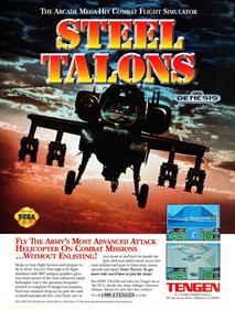 Steel Talons - Advertisement Flyer - Front Image