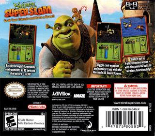 Shrek: SuperSlam - Box - Back Image