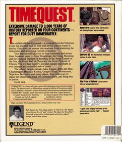 Timequest - Box - Back Image