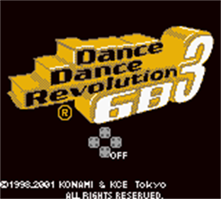 Dance Dance Revolution GB3 - Screenshot - Game Title Image