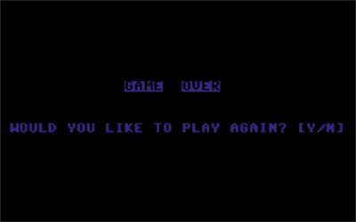 Targ: The Game - Screenshot - Game Over Image