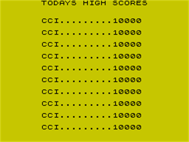 Chuckman  - Screenshot - High Scores Image