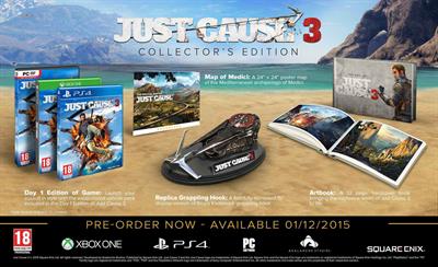 Just Cause 3 Collector's Edition - Advertisement Flyer - Front