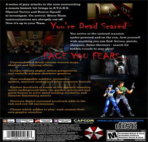 Resident Evil: Ultimate Director's Cut Battle Maze Mode - Box - Back Image