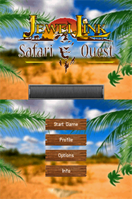 Jewel Link: Safari Quest - Screenshot - Game Title Image