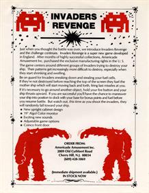 Invader's Revenge - Advertisement Flyer - Front Image