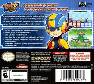 Mega Man Battle Network 5: Double Team DS - Box - Back Image