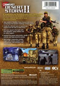 Conflict: Desert Storm II: Back to Baghdad - Box - Back Image