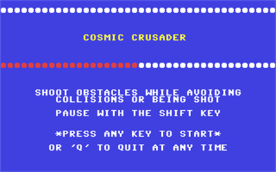 Cosmic Crusader - Screenshot - Game Title Image
