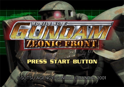 Mobile Suit Gundam: Zeonic Front - Screenshot - Game Title Image