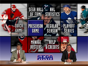NHL All-Star Hockey - Screenshot - Game Select Image