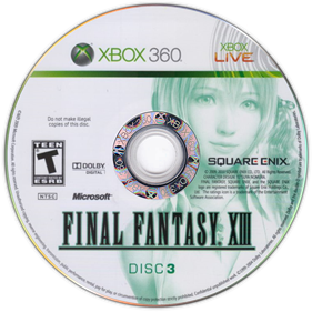 Final Fantasy XIII - Disc Image
