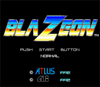 BlaZeon: The Bio-Cyborg Challenge - Screenshot - Game Title Image