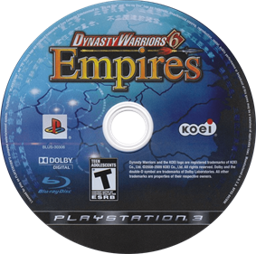 Dynasty Warriors 6: Empires - Disc Image