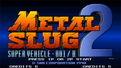 Metal Slug 2 - Screenshot - Game Title Image