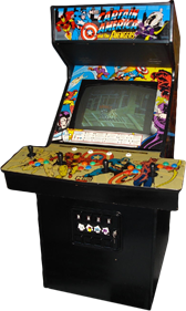 Captain America and the Avengers - Arcade - Control Panel Image