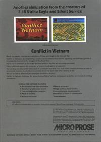 Conflict in Vietnam - Box - Back Image