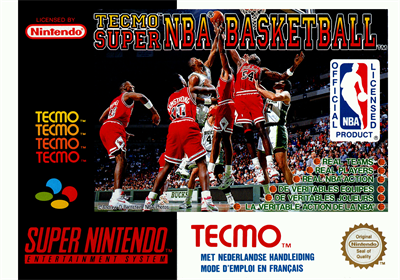 Tecmo Super NBA Basketball - Box - Front Image