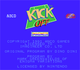 Kick Off - Screenshot - Game Title Image