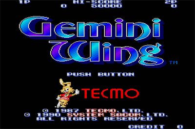 Gemini Wing - Screenshot - Game Title Image