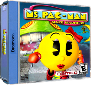 Ms. Pac-Man Maze Madness - Box - 3D Image