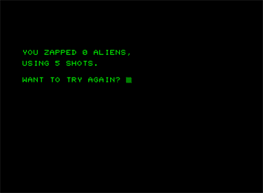 Aliens! - Screenshot - Game Over Image
