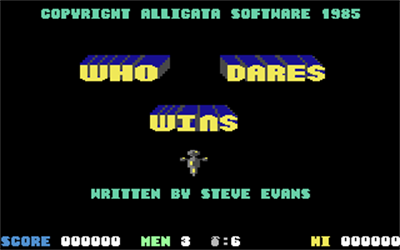 Who Dares Wins (Alligata Software) - Screenshot - Game Title Image