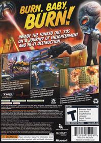 Destroy All Humans! Path of the Furon - Box - Back Image