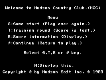 Golf Kyou - Screenshot - Game Title Image
