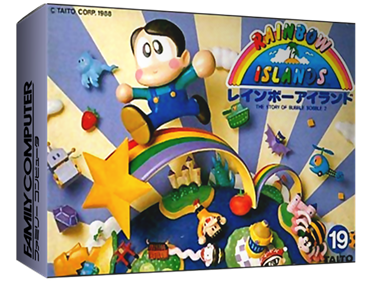 Rainbow Islands - Box - 3D Image