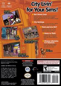 The Urbz: Sims in the City - Box - Back Image