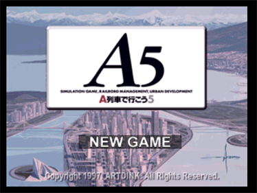 A5: A Ressha de Ikou 5 - Screenshot - Game Title Image