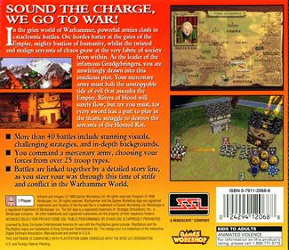 Warhammer: Shadow of the Horned Rat - Box - Back Image