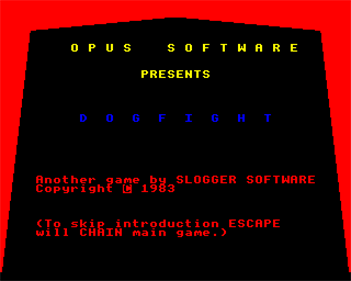 Dogfight - Screenshot - Game Title Image