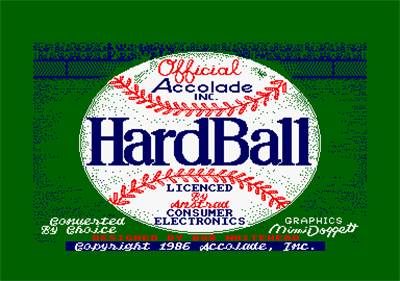 Hardball - Screenshot - Game Title Image