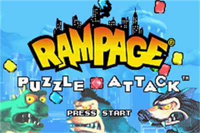Rampage Puzzle Attack - Screenshot - Game Title Image