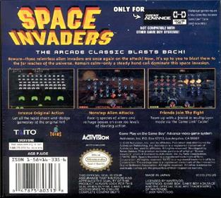 Space Invaders - Box - Back Image