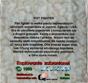 Fist Fighter - Box - Back Image