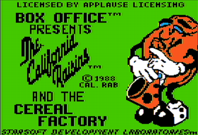 The California Raisins - Screenshot - Game Title Image