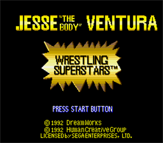 Jesse "The Body" Ventura: Wrestling Superstars - Screenshot - Game Title Image