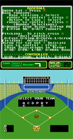 Baseball - Screenshot - Game Select Image