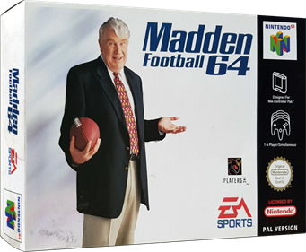 Madden Football 64 - Box - 3D Image