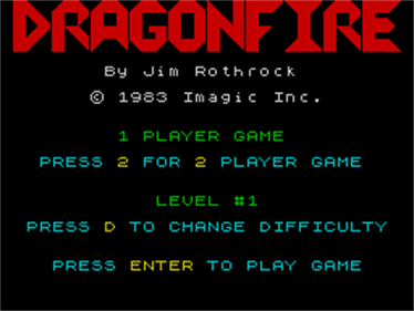 Dragonfire - Screenshot - Game Select