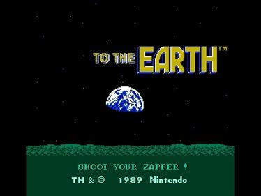 To the Earth - Screenshot - Game Title Image