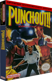 Punch-Out!! (1990) - Box - 3D Image