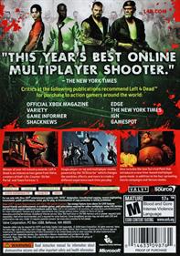 Left 4 Dead: Game of the Year Edition - Box - Back Image