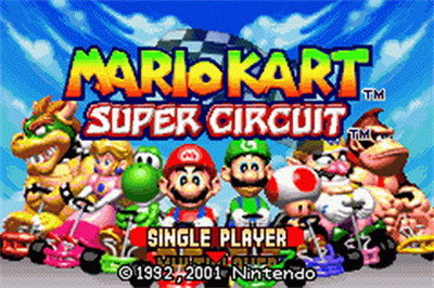 Mario Kart: Super Circuit - Screenshot - Game Title Image