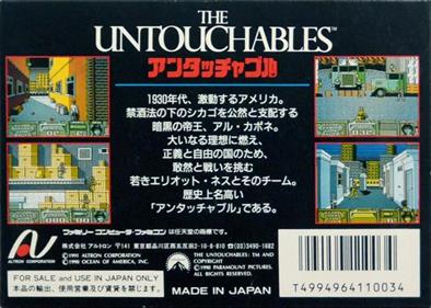 The Untouchables - Box - Back Image