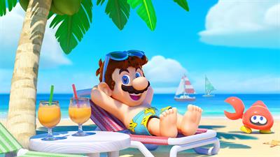 Newer Super Mario Bros. Wii Summer Sun - Fanart - Background Image