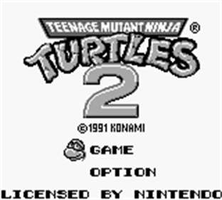 Teenage Mutant Ninja Turtles II: Back from the Sewers - Screenshot - Game Select Image